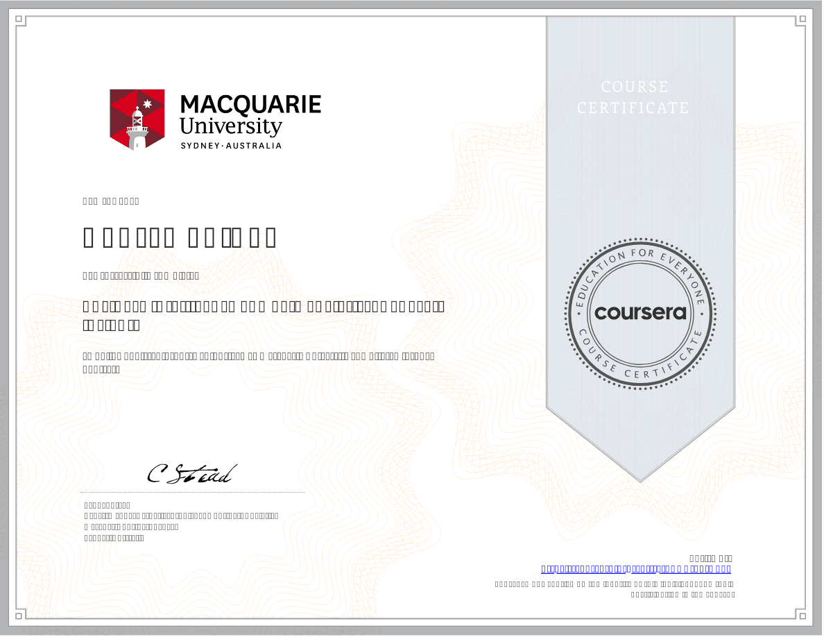 Business Intelligence & Data Analytics certificate