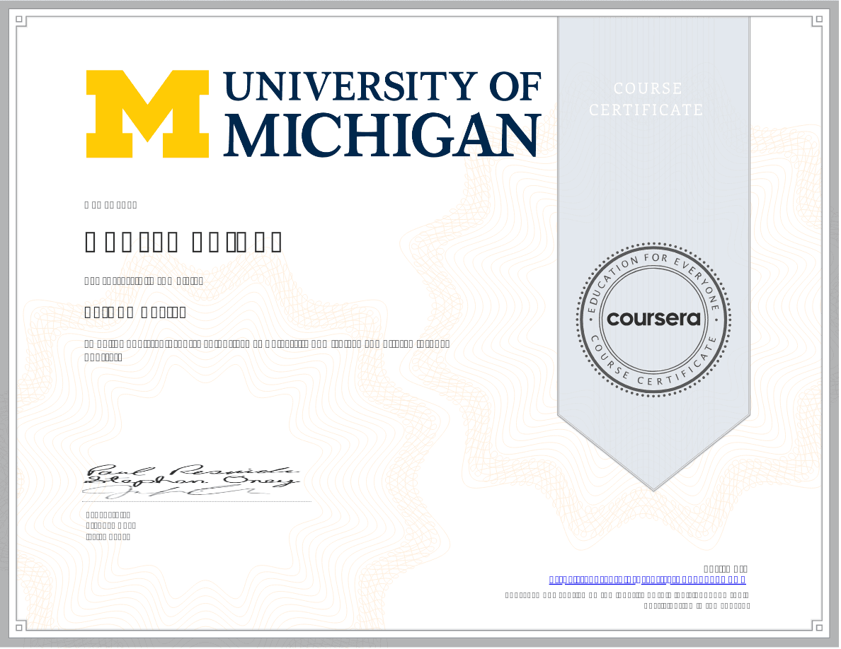 Python Programming Specialization certificate